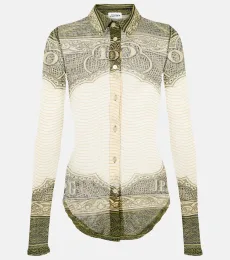 Chemise imprimée en résille Chemise imprimée en résille