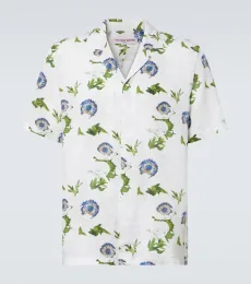Chemise Maitan en lin à fleurs Chemise Maitan en lin à fleurs