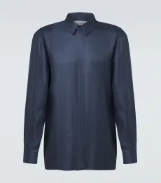 Chemise Nicolas en laine, soie et lin Chemise Nicolas en laine, soie et lin