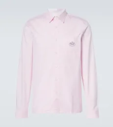Chemise Oxford en coton à logo
