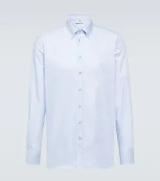 Chemise Oxford en coton à logo