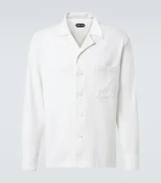 Chemise rayée en coton et soie Chemise rayée en coton et soie