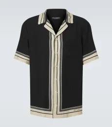 Chemise rayée en soie Chemise rayée en soie