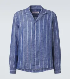 Chemise Sylvan en lin à rayures Chemise Sylvan en lin à rayures
