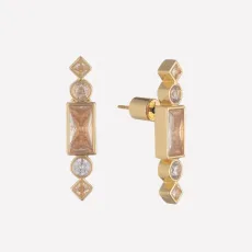 Cherie Yellow Gold Stud Earrings - 18k Gold Plated Cherie Yellow Gold Stud Earrings - 18k Gold Plated