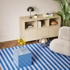 Chest Of Drawers in Beige with Doors and Backpanels Chest Of Drawers in Beige with Doors and Backpanels