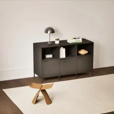 Chest Of Drawers in Black with Doors and Backpanels Chest Of Drawers in Black with Doors and Backpanels