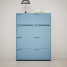 Chest Of Drawers in Blue with Backpanels Chest Of Drawers in Blue with Backpanels