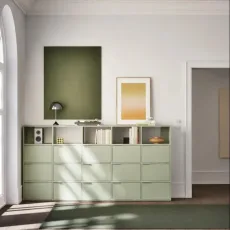 Chest Of Drawers in Green with Doors Chest Of Drawers in Green with Doors