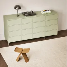 Chest Of Drawers in Green with Legs Chest Of Drawers in Green with Legs