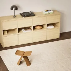 Chest Of Drawers in White Oak with Doors and Backpanels Chest Of Drawers in White Oak with Doors and Backpanels
