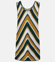 Chevron knitted cotton minidress Chevron knitted cotton minidress