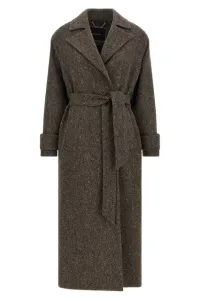 Chevron wool coat