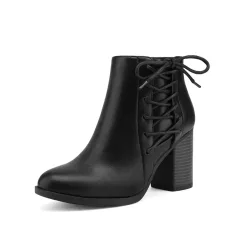 Chicago Chunky Heel Ankle Booties