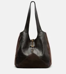 Chloà Chloà Balloon Medium leather and suede shoulder bag Chloà Chloà Balloon Medium leather and suede shoulder bag