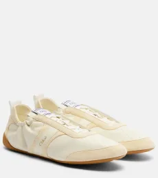 ChloÃ ChloÃ Kick leather and suede sneakers