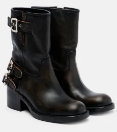 Chloà Dakota 60 leather biker boots Chloà Dakota 60 leather biker boots