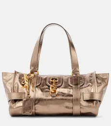 Chloà Kerala 25 Large metallic leather tote bag Chloà Kerala 25 Large metallic leather tote bag