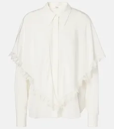 Chloà Knotted Heritage silk crêpe de chine blouse Chloà Knotted Heritage silk crêpe de chine blouse