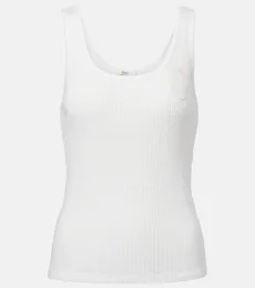 Chloà Logo cotton jersey tank top Chloà Logo cotton jersey tank top