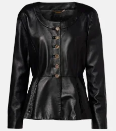 Chloà Peplum leather jacket Chloà Peplum leather jacket