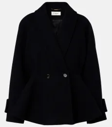 Chloà Peplum wool-blend coat Chloà Peplum wool-blend coat