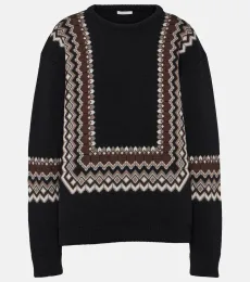 ChloÃ Wool-blend jacquard sweater