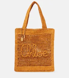 Chloé Cabas Summer Banana en raphia Chloé Cabas Summer Banana en raphia