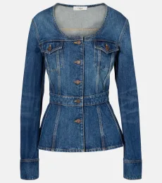 Chloé Chaqueta de denim con peplum Chloé Chaqueta de denim con peplum
