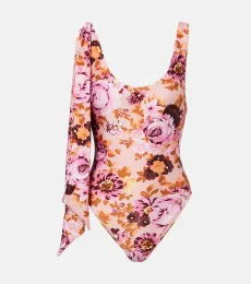Chloé Floral knot-detail swimsuit Chloé Floral knot-detail swimsuit