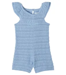 Chloé Kids Bébé Combi-short en crochet de coton