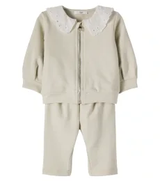 Chloé Kids Bébé Ensemble cardigan et pantalon en coton Chloé Kids Bébé Ensemble cardigan et pantalon en coton