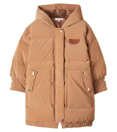 Chloé Kids Chaqueta de plumas con logo