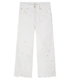 Chloé Kids Jean en broderie anglaise Chloé Kids Jean en broderie anglaise