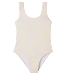 Chloé Kids Maillot de bain à fleurs et à logo Chloé Kids Maillot de bain à fleurs et à logo