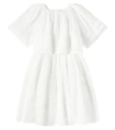 Chloé Kids Robe en coton à broderies anglaises Chloé Kids Robe en coton à broderies anglaises