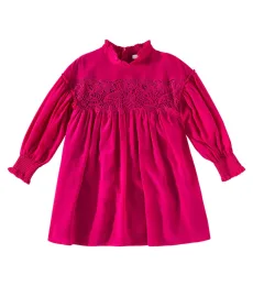 Chloé Kids Vestido de seda con encaje Chloé Kids Vestido de seda con encaje