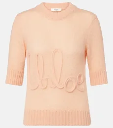 Chloé Logo alpaca and silk sweater Chloé Logo alpaca and silk sweater