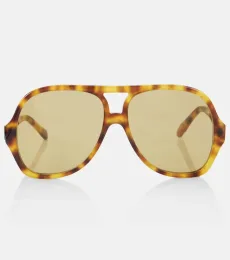 Chloé Lunettes de soleil aviateur à logo Chloé Lunettes de soleil aviateur à logo