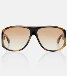 Chloé Lunettes de soleil oversize à logo Chloé Lunettes de soleil oversize à logo