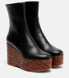 Chloé Maxime leather wedge ankle boots Chloé Maxime leather wedge ankle boots