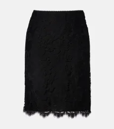Chloé Minifalda de encaje en mezcla de algodón