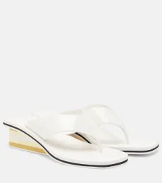 Chloé Mules compensées Swimming Cool en cuir Chloé Mules compensées Swimming Cool en cuir