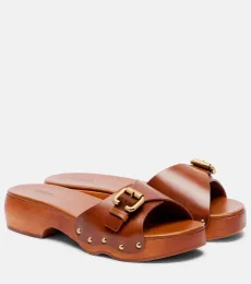 Chloé Mules Jeannette de piel Chloé Mules Jeannette de piel