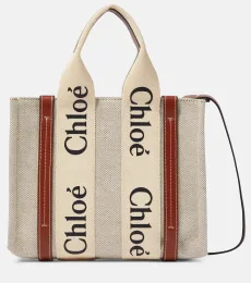 Chloé Sac Woody Small en toile Chloé Sac Woody Small en toile