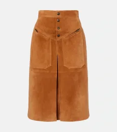 Chloé Suede midi skirt Chloé Suede midi skirt