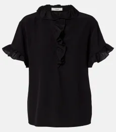 Chloé Top en crêpe de chine et soie Chloé Top en crêpe de chine et soie