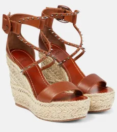 Chocazeppa leather wedge espadrilles Chocazeppa leather wedge espadrilles