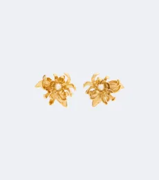 Chrysanthemum faux-pearl stud earrings Chrysanthemum faux-pearl stud earrings