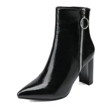 Chunky High Heel Ankle Boots Chunky High Heel Ankle Boots